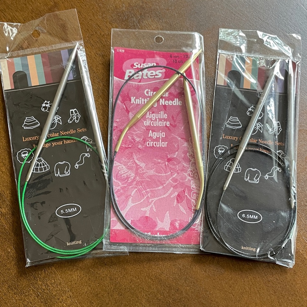 Circular knitting needles (3)
